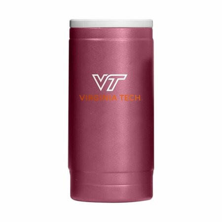 LOGO BRANDS Virginia Tech Flipside Powder Coat Slim Can Coolie 235-S12PC-34